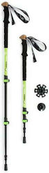 Northfinder Pair of Telescopic Aluminum Fast Lock Trekking Poles with 3 Sections Tatra Peak Green 650gr Northfinder Pair of Telescopic Aluminum Fast Lock Trekking Poles with 3 Sections Tatra Peak Green 650gr