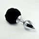 Lovetoy Metal Pompon Πρωκτική Σφήνα Small Μαύρη