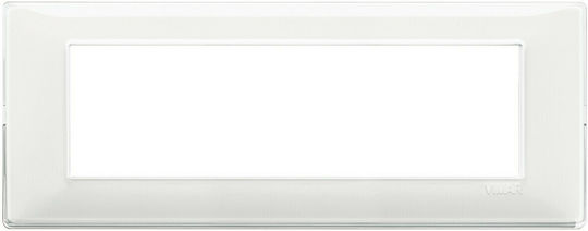 Vimar Plana Switch Frame Horizontal Installation in White Color 14657.41