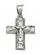 Mertzios.gr White Gold Cross 14K with the Crucified