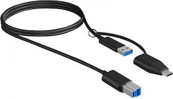 Icy Box IB-CB032 USB 3.1 USB-A-Stecker zu USB-B-Stecker 1m