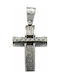 Mertzios.gr White Gold Cross 14K