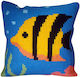 Gobelin L Fish Yellow Embroidery 35x35cm