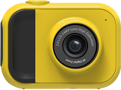 Lamtech 2in1 LAM112013 Camera de Acțiune Full HD (1080p) Subacvatică (cu Carcasă) Galben cu Ecran 2"