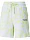 Γυναικείο Ψηλόμεσο Αθλητικό Σορτς White/Green