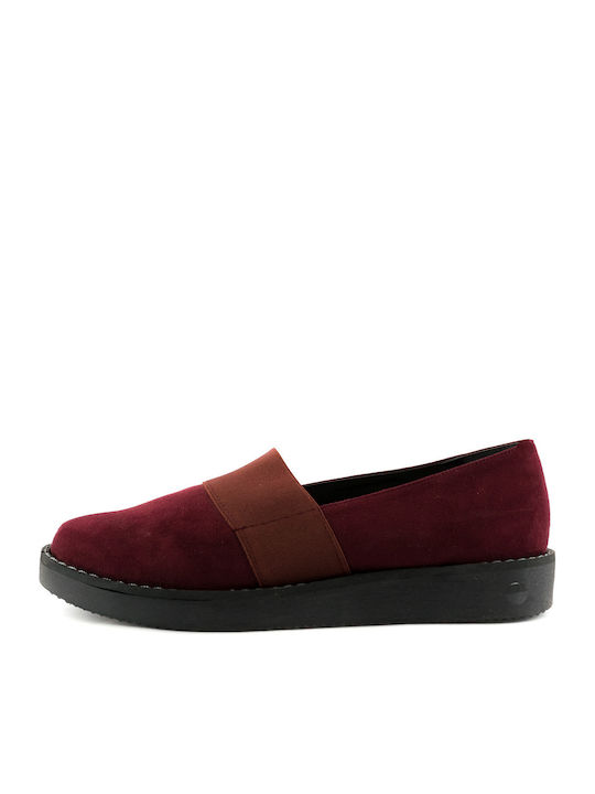 Γυναικεία Slip-On Μπορντό