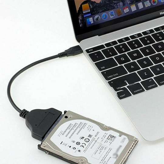 57933 USB to SATA Μαύρο