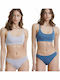 Brief Bamboo Women's Slip 2Pack Blue Raf/Lilac