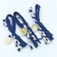 Kymi Christening Charm Pin Blue 50pcs