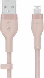 Belkin USB to Lightning Cable Ροζ 1m (CAA008BT1MPK)