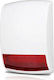 Artec Wireless RF Outdoor Battery Alarm Siren 100dB 12V with Red Light 20x27cm