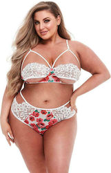 Baci Lingerie Sexy Σετ Εσωρούχων Plus Size Πολύχρωμο 2τμχ