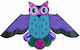 Premier Kites Drachen Holographic Purple Owl Stoff mit Schnur & Aufbewahrungstasche 1Stück