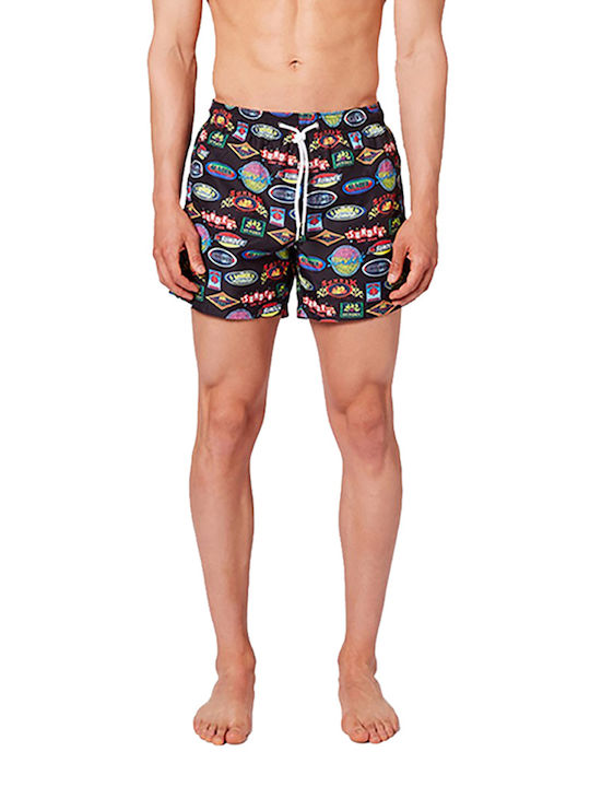 Sundek Men's Swimwear Printed Shorts Multicolour