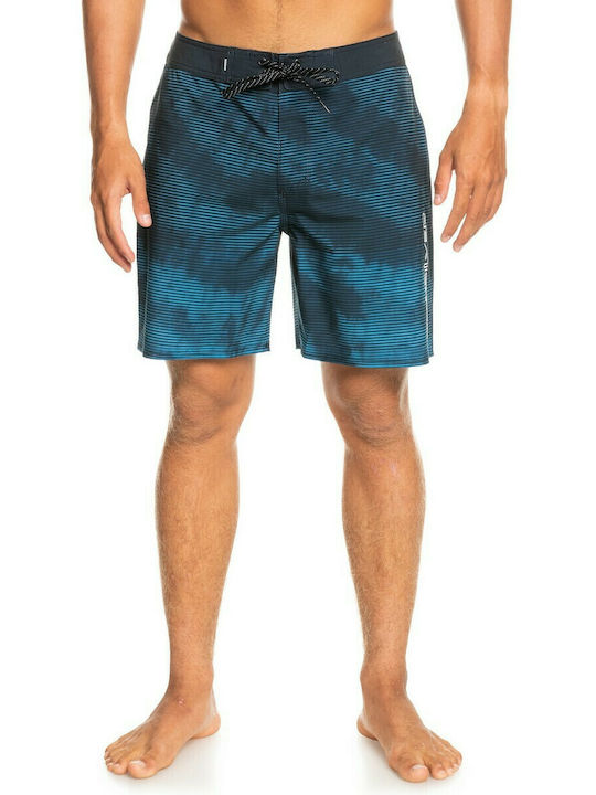 Quiksilver Costum de baie pentru bărbați Pantaloni scurți Albastru cu modele