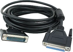Plugger Καλώδιο RS232 25-pin male σε RS232 25-pin female 5m (PLG00069)
