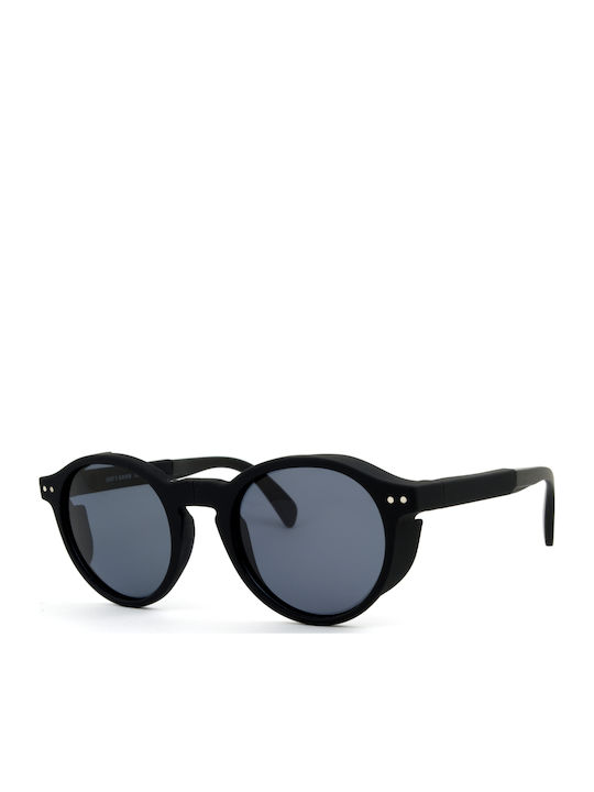 Sun's Good Oyster Sunglasses Μαύρα with Acetate Frame & Black Lens