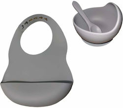 Feeding Set from Silicone Gray 3pcs