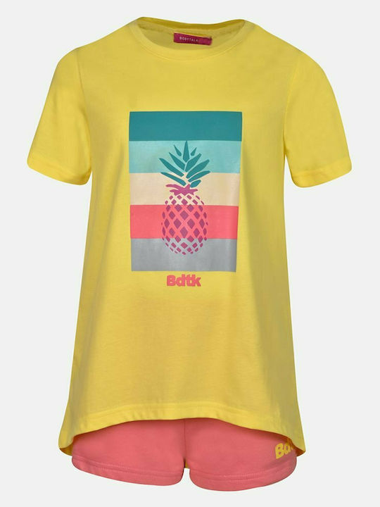 Kids' Set with Shorts Summer 2pcs Yellow