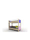Lan Kinderbett Koje Einzeln Mehrfarbig für Matratze 90x190cm