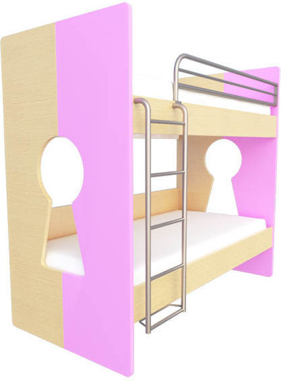 Keybunk Κουκέτα Μονή για Στρώμα 90x200cm