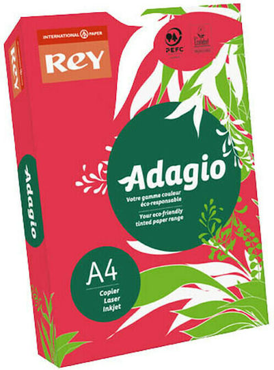 Rey Adagio Hârtie de Imprimare A4 80gr/m² 1x500 foi Roșu
