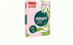 Rey Adagio Χαρτί Εκτύπωσης A4 80gr/m² 500 φύλλα Απαλό Ροζ