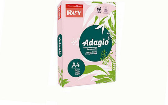 Rey Adagio Hârtie de Imprimare A4 80gr/m² 1x500 foi Roz