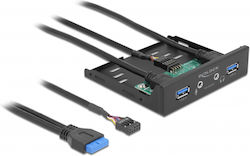 DeLock Front Panel 3.5" USB 3.2 Gen 1 / 2 x USB Type-A + 2x HD Audio Ports