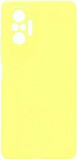 iNOS S-Cover Back Cover Σιλικόνης Κίτρινο (Redmi Note 10 Pro)