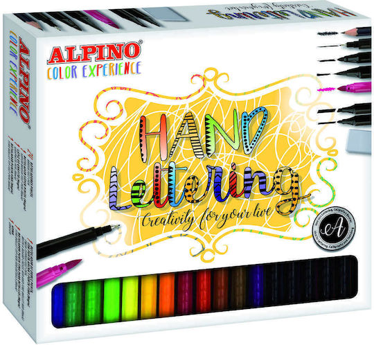 Alpino Hand Lettering Markere de Desen Policroame 30buc ISC9050