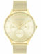 Calvin Klein Timeless Γυναικείο Ρολόι 38mm Χρονογράφος Μπαταρίας με Χρυσό Μεταλλικό Μπρασελέ
