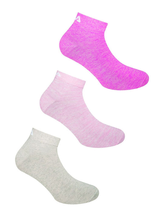 FILA Women's Solid Color Socks Multicolour 3Pack