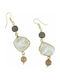 Earrings Pendants Gold Plated with Stones & Pearls