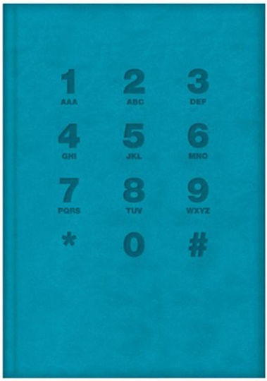 The Writing Fields Phone Directory 192 Pages Blue 6x10cm