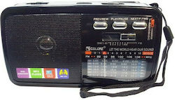 RX-7600 Tragbares Radio mit USB Schwarz