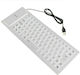 Silicone Keyboard Πληκτρολόγιο Αγγλικό US Λευκό