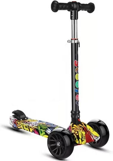 Factory Kids Scooter Foldable 3-Wheel for 3+ Years Multicolour