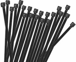 Maestro Plastic Cable Ties 350mm x 3.6mm in Black Colour (100 pcs) BNCT036350100
