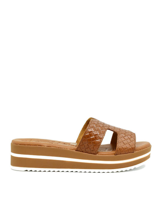 Oh My Sandals Women's Leather Platform Wedge Sa...