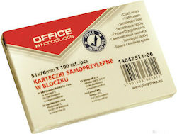 Office Point Самозалепващи Листчета Жълти 7.6x5.1см