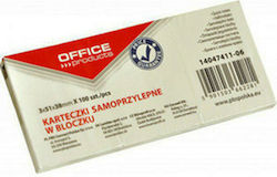 Office Point Αυτοκόλλητα Χαρτάκια Κίτρινα 5.1x3.8εκ. Σετ 3τμχ