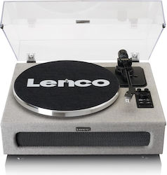 Lenco LS-440 LS-440GY Turntables with Preamp and Built-in Speakers Gray