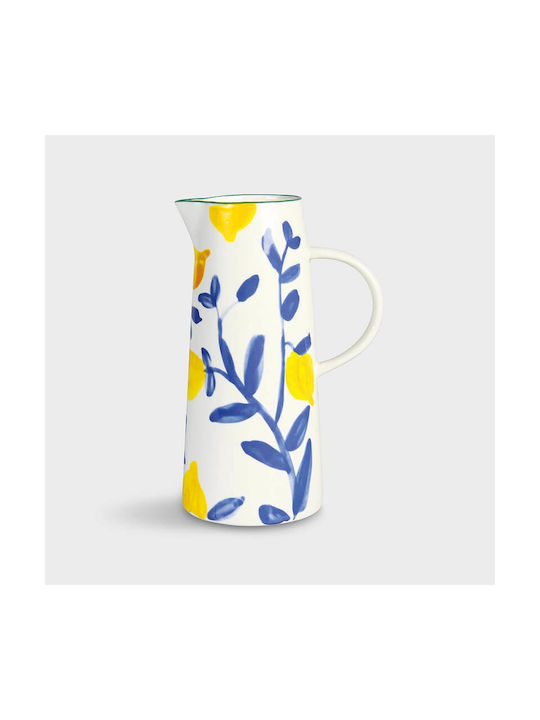 &Klevering Lemon Twig Ceramic Jug