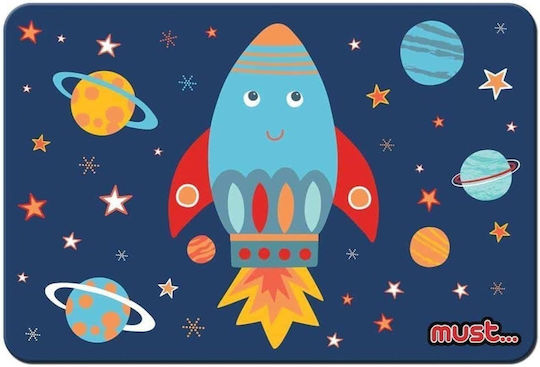 Must Team Space Rocket Placemat Plastic Blue 43x29cm 584676 1pcs