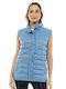 Biston Women's Short Puffer Jacket for Spring or Autumn Light Blue