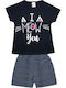 Pretty Baby Kids' Pajamas Summer Navy Blue
