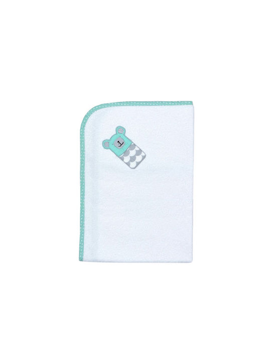 Baby Star Burp Cloth Sugar Family White 40x60cm