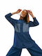 Attrattivo Women's Denim Long Sleeve Shirt Blue