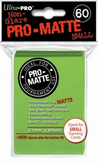Ultra Pro Card Card Sleeves Japanese Size 60τμχ Lime Green